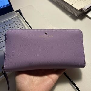 Purple Kate Spade Zip Wallet